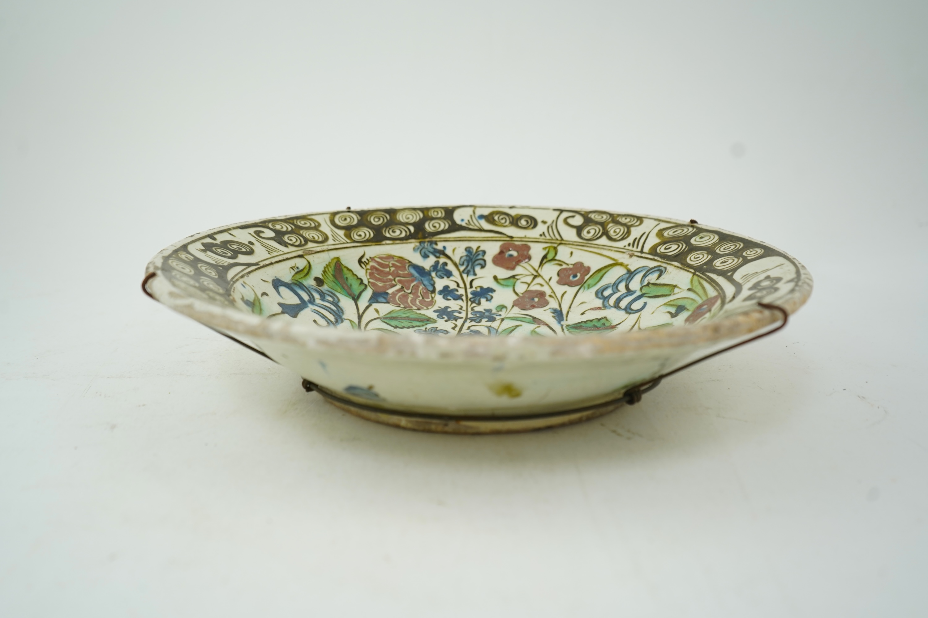 A collection of Indian brass and metalware to include a pierced casket box and Bidriware vases, largest 33cm high